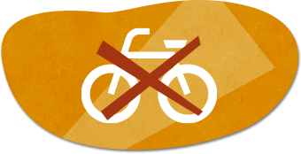 サイクリング、スケートボード、キックスケーター等の使用禁止